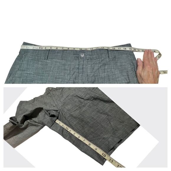 Van Heusen men’s gray shorts Sz 38 - Picture 5 of 7